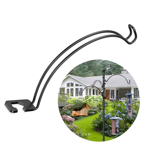 Shepherds Hook Add On Arm, Doubles Hanging Space,0.4-0.79 in | Shepherds Hook Extension Arm Fits Shepherds Hooks and Standard Poles