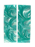 Robin Egg & Clear Blue Pearl Knife Scale Sets