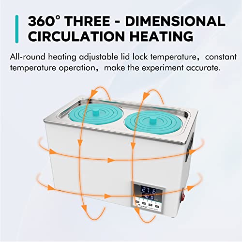 LAB FISH BHS-2 Lab Water Bath, 6L Digital Thermostatic Heater - style: BHS-2(6L)