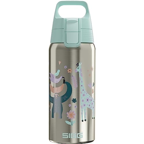 SIGG - Insulated Kids Bottle - Shield One Therm - For Carbonated Beverages - Dishwasher Safe - Stainless Steel - 17 Oz - color: Jungle
