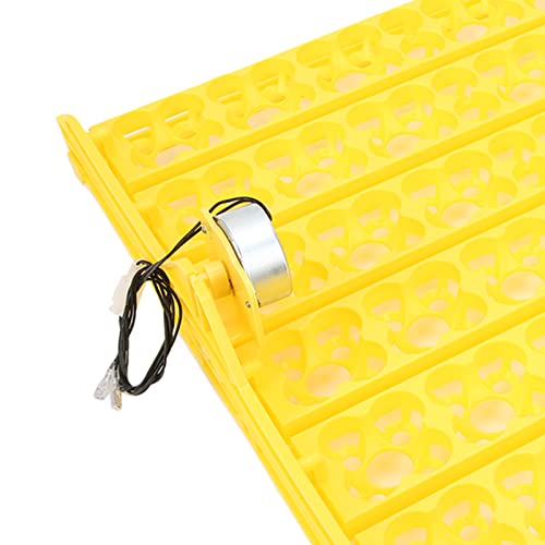 Akozon 156pcs Fully Automatic Egg Incubator Tray Durable Plastic Egg Turner for Chicken, Duck, and Quail (110V)