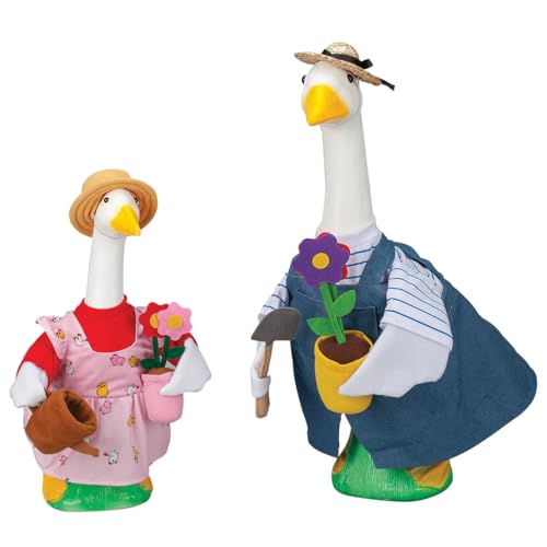 Gaggleville Gardener Goose Outfit Bundle - Includes 1 Large Gardener and | 1 Baby Gardener Goose Outfit, by Fox Valley Traders