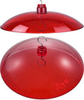 iBorn 13-inch Hummingbird Feeders Baffle, Weather Guard, for Hanging Bird Feeder for Outdoors Rain Guard, Chew-Proof Polycarbonate, Pack of 2, Red - size: 13" Baffle,2 Pack