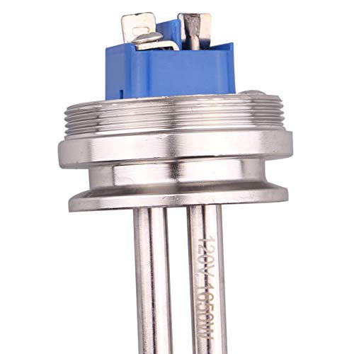 DERNORD 1.5" Inch (OD50.5mm) Tri-clamp Foldback Heating Element Stainless Steel Immersion Water Heater (120V 1650W) - size: 120V 1650w