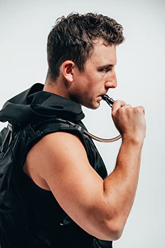 RAVERUNNER® Anti-Theft Hydration Backpack | Festival Approved Rave Backpack for Concert Goers, Leak-Free Festival Water Backpack for EDC, Rave Hydration Pack - color: Black
