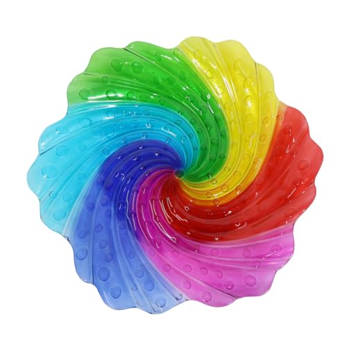 Briarwood Lane Spring Glass Rainbow Swirl Bird Bath Including Metal Stand For Spring Birdbath
