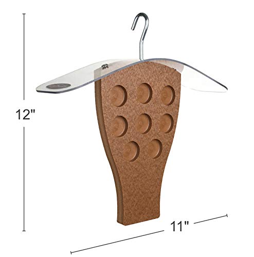 Peanut Butter Feeder with Clear Roof (Chocolate) | Clear Roof