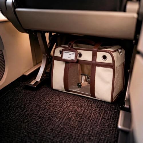 Sanmoncare Airline Approved Bird Carrier for Parrots, Travel Bird Cage Carrier for Cockatiels Conures Small Birds, Portable Pet Carrier Bag with Removable Tray, Breathable Mesh Windows, White - color: Sleek White