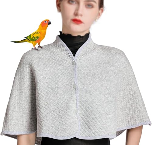 Parrot Anti-Scratch Shoulder Protector, Cotton Bird Diaper Flight Suits Pee Pads Diaper Poop Shawl for Small Medium Cockatiel Macaw Lovebirds Finches Parakeet