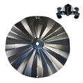 Pole Mount Disk Squirrel Baffle - Large 22.5" Diameter - Premium Heavy Duty Steel with Black Powdercoat Finish - Made in USA (SB6)