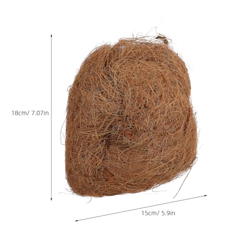 TOYANDONA Finch Nesting Pad Squirrel Nesting Material Natural Coconut Fiber Bedding Squirrel Pad Breathable Moisture Absorbing Cozy Liner for Birds Backyard Birdhouse