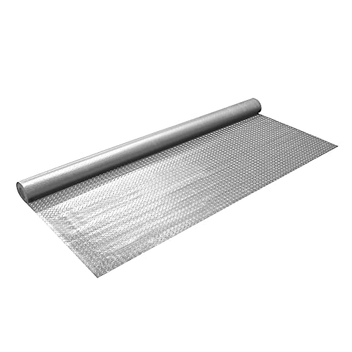 IncStores Standard Grade Nitro Garage Flooring (7.5' x 25', Diamond Stainless Steel) Roll Out Floor Protecting Mats - size: 7.5 Ft x 25 Ft