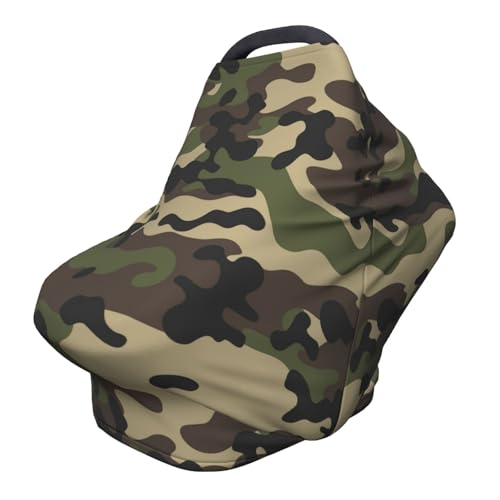 Camo Baby Car Seat Covers Multi-use Carseat Canopy for Boys and Girls Stretchy Infant Carseat Cover Shower Gifts - color: camo