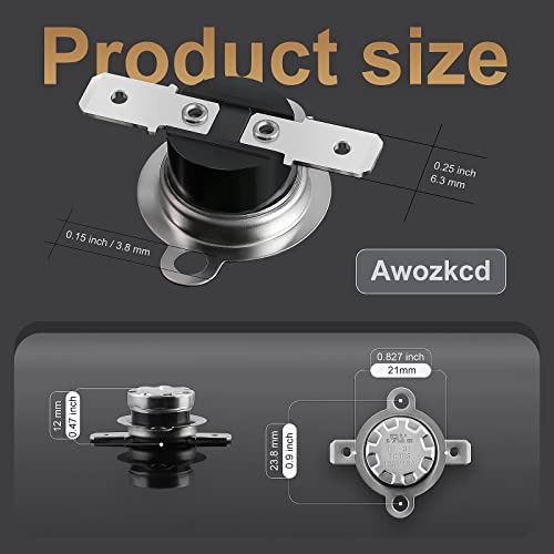 UL/CUL KSD301 125V 16A Thermostat,55°C/131°F Off N.C AutoReset | Normally Closed 45°C/113°F On Bimetal Thermostat for water dispensers, heaters, humidifiers, small warmers, fans - size: 55°C/131°F
