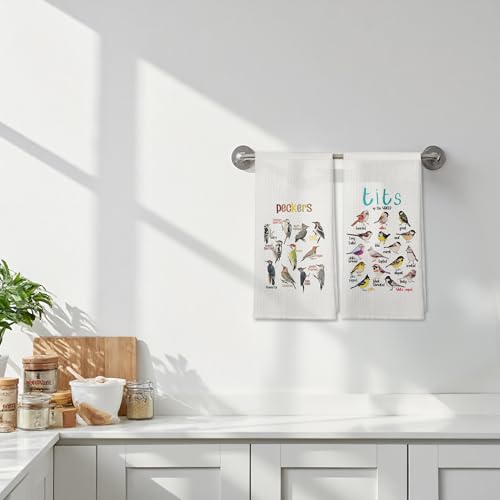 Colorful Bird Decorative Kitchen Towels and Dishcloths 16×24 Inches of 2, Birds Gifts Hand Towels, Birds Gifts for Bird Lovers, Farmhouse Drying Cloth Dish Tea Towel for Bathroom Kitchen - color: Color 32