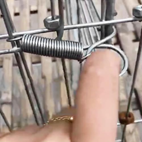 30 Pcs Pet Cage Door Latch Spring Hook Quail Cage Clips for Wire Cages - Fixing Small Animal, Rabbit, Dog, Cat, Parrot, Guinea Pig, Squirrel