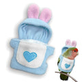 Love Bellyband Rabbit Ears Pet Bird Costume, Cozy Cute Cosplay Photo Prop Clothes Parrots Flight Suit, Bird Hoodie for African Greys Monk Parakeet Cockatiel, S, 1 Piece - size: S