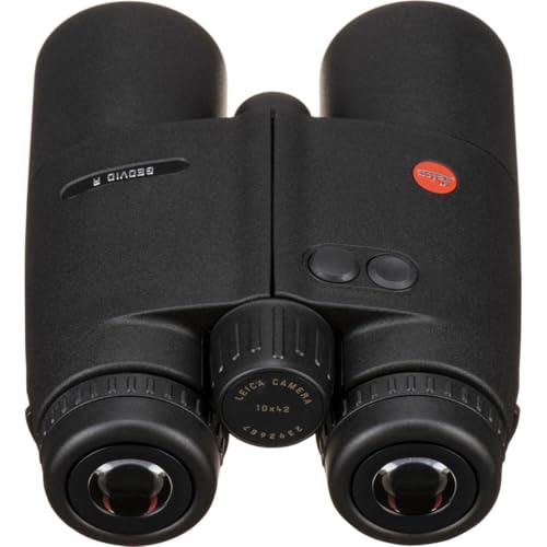 LEICA Geovid R Gen 2022 Compact Lightweight Hunting Bird Watching Rangefinder Binoculars with Carrying Strap Incuded, 10x42 - size: 10x42