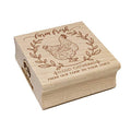 Farm Fresh Hand Gathered Chicken Eggs from Our Coop to Your Table Square Rubber Stamp for Stamping Crafting - 1.75in Medium - size: 1.75in Medium