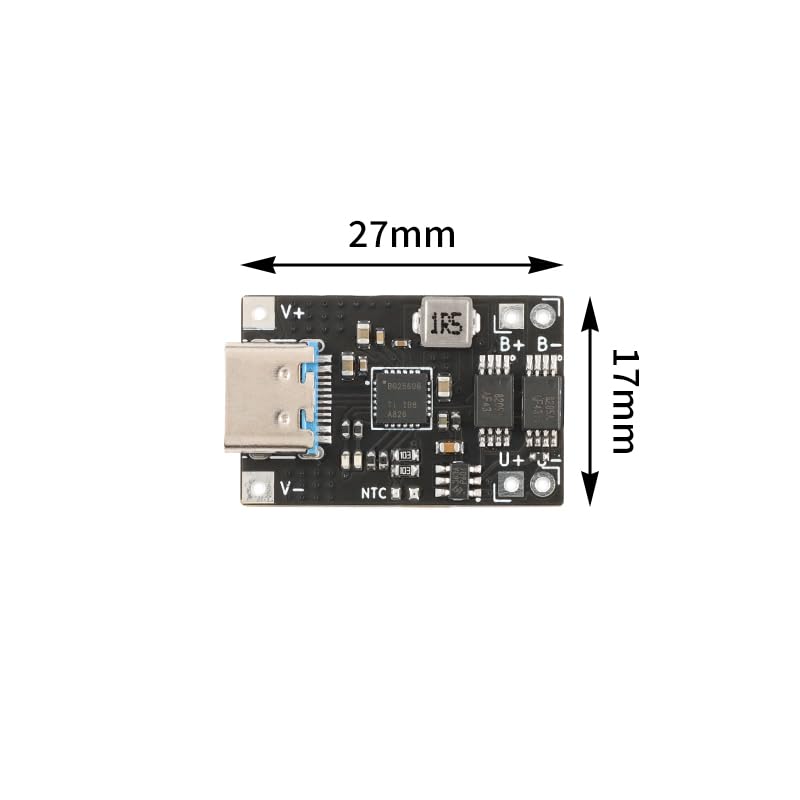 3pcs 3A Li Battery Charging Module Type-C Interface Charging Protection Integrated Power Module