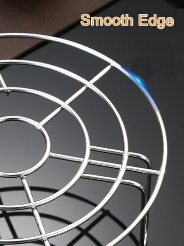 Cooking Rack with 2.8" Height Legs Round Stainless Steel with Legs Dia 8.7" Heavyweight Cross Wire Steaming Cooling Barbecue Rack/Carbon Baking Net/Grill/Pan Grate (Height 2.8",8.7"/22cm) - color: White, size: 8.7"