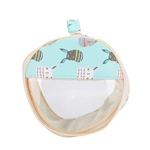 Hamster Transparent Bag Bird Squirrel Parrot Golden Hamster Hedgehog Outdoor Travel Visible Portable Carrier (Green) - size: Green