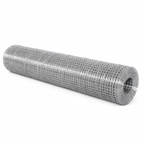 304 Stainless Steel Hardware Cloth Roll, Welded Wire Mesh for Chicken Coop, Garden Fence, Animal Barrier, Pest Control & DIY Projects (1/4" Opening, 23.5" x 20') - size: 1/4" Opening, 23.5" x 20'