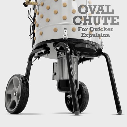 Yardbird 44204 Chicken Plucker, Easy On/Off Button, Integrated Hose and Cord Hooks, 20" Stainless Steel Tub, 1.2 HP Motor, 111 Natural Soft Fingers, Integrated Irrigation Ring and Included Y-Valve - style: CHICKEN PLUCKER