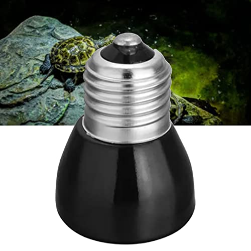 Mini Ceramic Infrared Heat Emitter Bulb, 100W Reptile Heat Lamp Bulb for Pet Amphibian Snake, Turtle, Lizard, Chicken, Brooder Coop