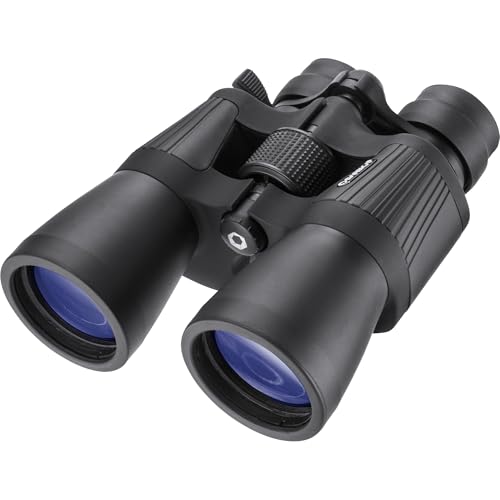 Gladiator 10-30x50mm Zoom Binoculars – Reverse Porro Prism, Fully Coated Optics, BK-7 Prisms, Large Focus Knob, Rubber Armor, Includes Case & Strap - style: 10-30x50 Reverse Porro