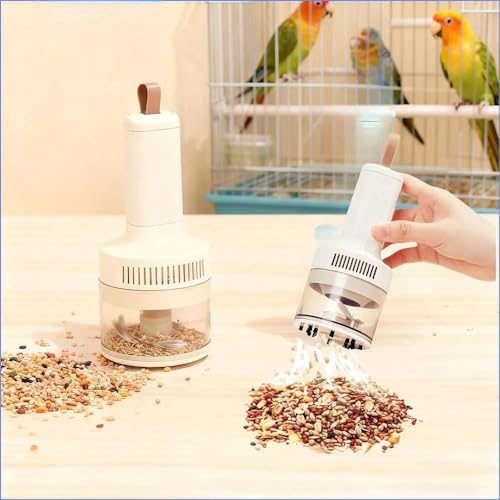 Bird Food Electric Separator,Bird Cage Cleaner,Pet Hair Collector, Mini USB Vacuum Cleaner for Bird Cage Debris Separation, Eraser Shavings, Dust, Feathers, Pet Hair, Car & Computer Keyboard Cleaning