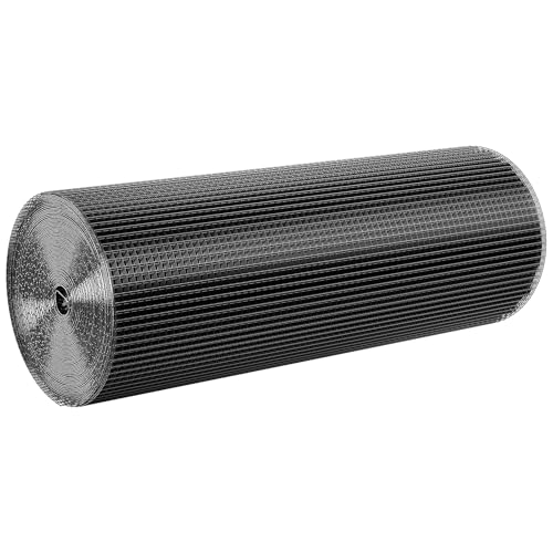 VEVOR Hardware Cloth 24 in x 50 ft, 1/2 in 19 Gauge Galvanized Wire Mesh Roll, Weather-Resistant Vinyl Coated Chicken Wire Fencing, Heavy Duty Welded Garden Plant Fencing for Rabbit Cage Snake Fence - size: 24in*50ft