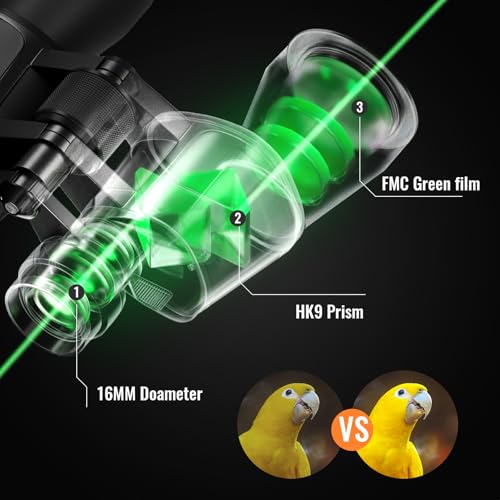 10-30x50 Zoom Binoculars for Adults High Powered - Lightweight Waterproof Binoculars for Hunting Bird Watching Travel Cruise