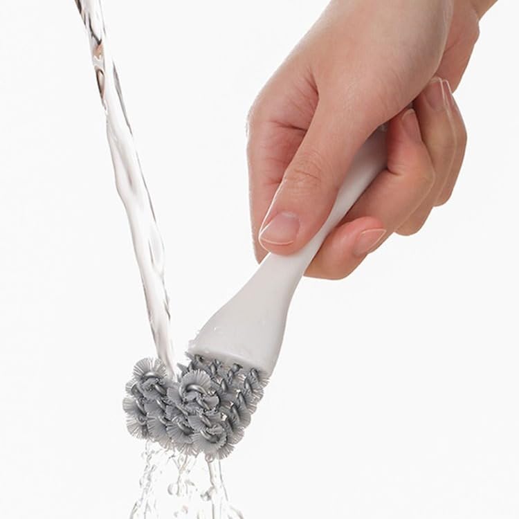 Oven and BBQ Cleaning Brush, Curved Head Brush with Scraper for Stove, Grill Grates, Oven Racks, Kitchen Crevices and Bird Cage – 16cm, 1 Pack