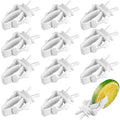 12 Pieces Bird Cage Clips Bird Cage Food Holder Bird Cage Clips for Treats Parrot Fruit Vegetable Pet Feeder Clips for Budgie Parakeet Cockatoo Macaw Cockatiel Conure and Other Animals