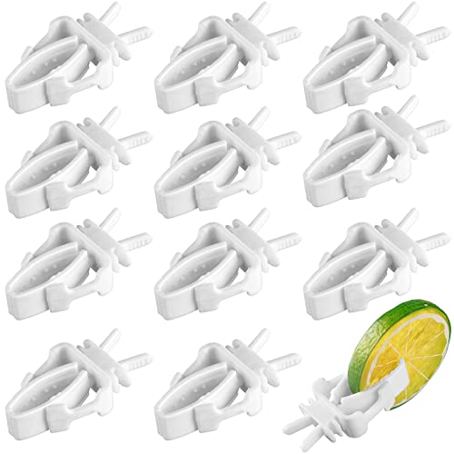 12 Pieces Bird Cage Clips Bird Cage Food Holder Bird Cage Clips for Treats Parrot Fruit Vegetable Pet Feeder Clips for Budgie Parakeet Cockatoo Macaw Cockatiel Conure and Other Animals