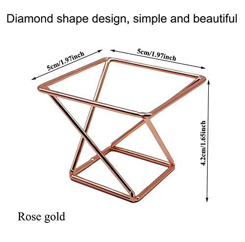 AKOAK 2 Pcs Makeup Sponge Holder, Makeup Blender Storage, Rose gold
