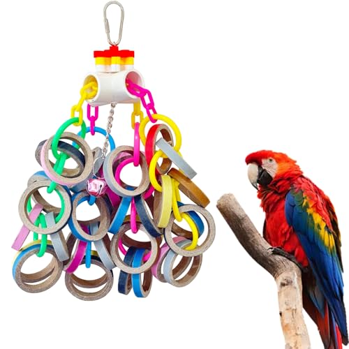 LWINGFLYER Bird Toys,Parrots Durable Cardboard Chewing Shredding Foraging for Medium & Large Parrot African Greys Cockatoos Amazons Mini Macaws