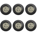 Serundo Auto Digital Hygrometer Thermometer Indoor/Outdoor Hygrometer 6PC | Mini Size,LCD,℉/℃ Conversion,Fast Response, Outdoor Thermometer with Humidity for Reptile Greenhouse Cellar 3D Printer