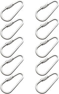 10 Pcs Silver Parrot Toy Hook Stainless Steel Parts Heavy Duty Metal Hooks Suitable for Most Bird Or Small Animal Hanging Toys Parrot Metal Stainless Steel Parts