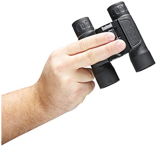 Bushnell 132516 Powerview 10x25 Compact Folding Roof Prism Binocular (Black)