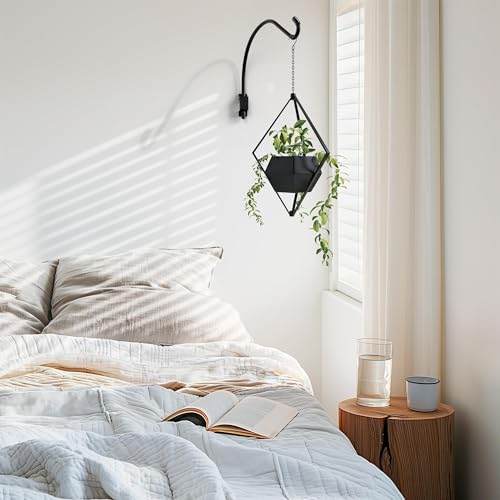 16 Inch Swivel Plant Hanger: Plant Hangers Outdoor, Heavy Duty Hook for Bird Feeder, Plant, Flower Basket, Lantern, Wind Chime & More - Versatile Hanging Brackets Outdoor/Indoor Use Up to 22LB - size: 16 inch 1 Pack