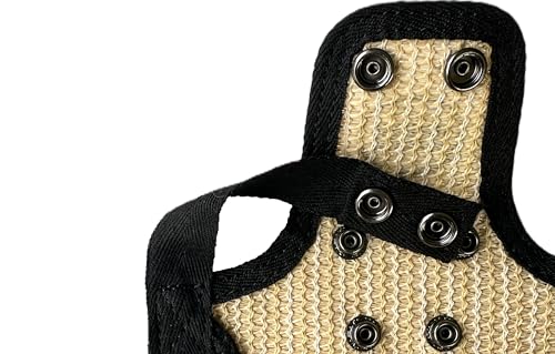 DOWN UNDER OUTDOORS 2 Small Bantam or Young Chicken Saddles (Sand Mesh) | Adjustable Straps, Chicken Apron, Poultry Saver, Pet Supplies, Including Shoulder Cover, Heavy Duty Shade Cloth Mesh - color: Sand Mesh