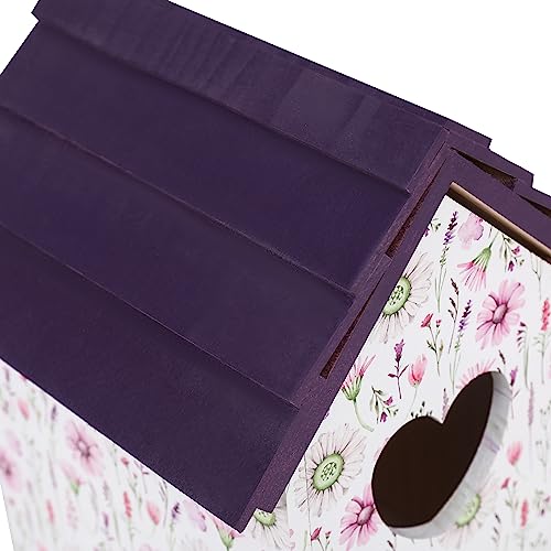 ARTAWEIN Flowering shrubs Bird House Attract Bird as Nesting spot Elegant Garden Decor Nesting Boxes for Birds Solid Wood Garden Bird House | Decoratvie Birdhouse for Kid's Play or Home Decoration