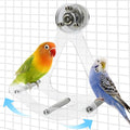 Bite-Resistant Acrylic Rocking Bird Nail Trimming Perch Stand | Easy to Clean, Interactive Bird Toys for Parakeets for Cage, Budgie Puzzle Toys for Parrots, Bird Enrichment Toy for Lovebird
