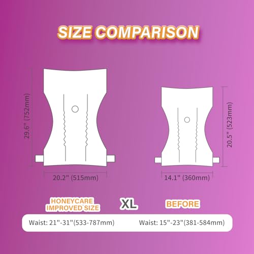 HONEY CARE All-Absorb Disposable Dog Diapers XL Size, Improved Bigger Size, 12 Count, Super Absorbent, Breathable, Wetness Indicator - size: X-LARGE