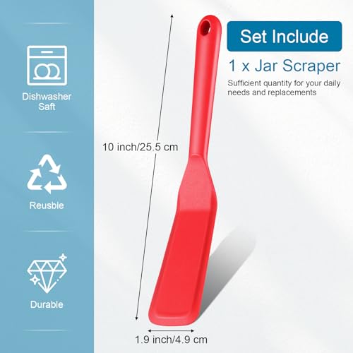 Crepe Spatula Narrow Silicone Thin Spatula Omelet Turner Multifunctional Long Heat Resistant Cooking Non Stick Pancake for Omelet Crepes Cooking Egg Burgers Pizza Pancake Steak(Red) - color: Red