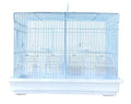 Versatile Divided Travel Vet Carrier Handle Bird Flight Separation Cage for Aviary Finches Canaries Breeder Parrot Breeding with Pull Up Center Divider Side Nest Box Doors - size: 19.0"L x 12.0"W x 14.0"H