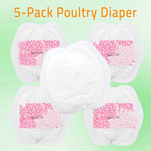 Pro Chicken Harness Diaper – Breathable Nylon, 5.4ft Leash Multi-Pet Training (Chicks/Geese) | Effortless Control & Tidy Discipline(Large, Camouflage Pink) - color: Camouflage pink, size: Large