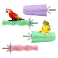 4 PCS Bird Beak Grinding Stone Perch Platform for Parrots | Grinding Stone Perch Set Helps Support Natural Beak And Claw Wear For Budgies, Parakeets, Cockatiels, And Conures.
